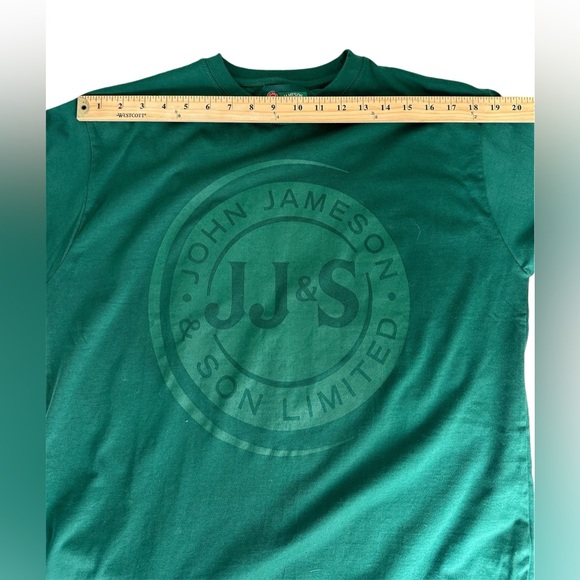 Men’s Green Tee T Shirt Jameson Irish Whiskey Large Frat Halloween College - Picture 6 of 6